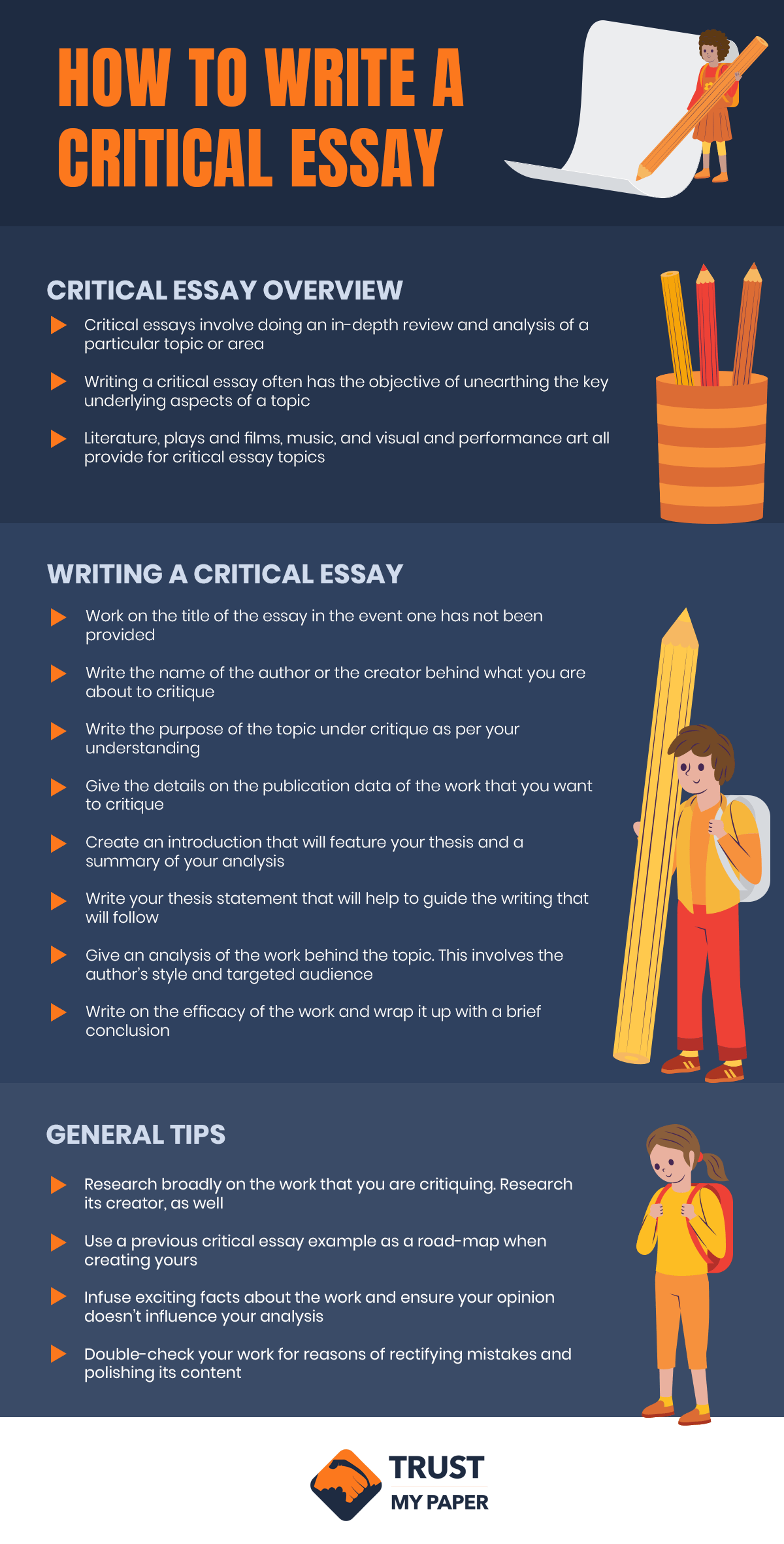 critical essay writing definition