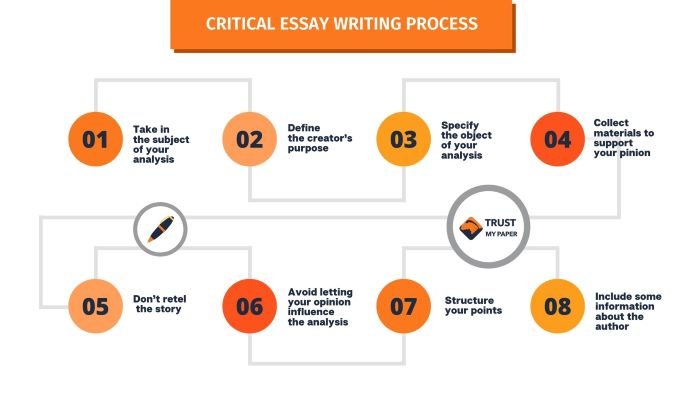 procedure of writing a critical essay