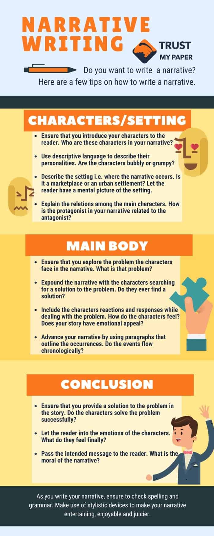 rules of writing a narrative essay