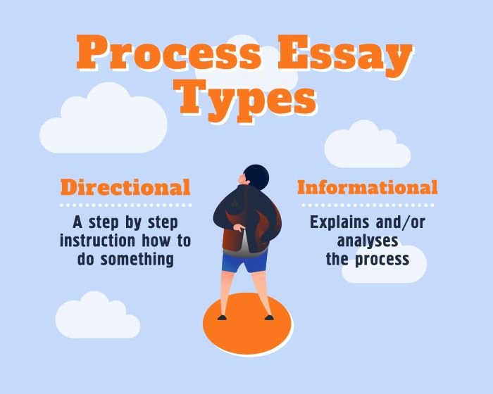 process essays may focus on